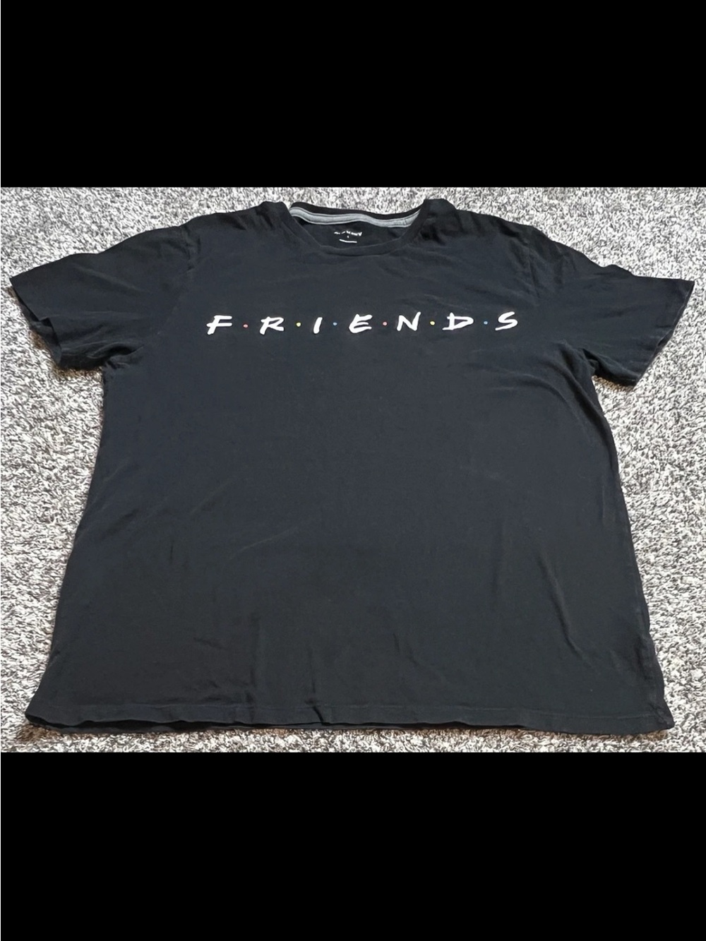 Old Navy Black 'FRIENDS' Logo Graphic Tee - Men's Casual Shirt
